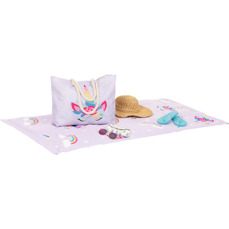 Serviette de plage licorne 