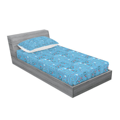 Microfiber Geometric Sheet Set