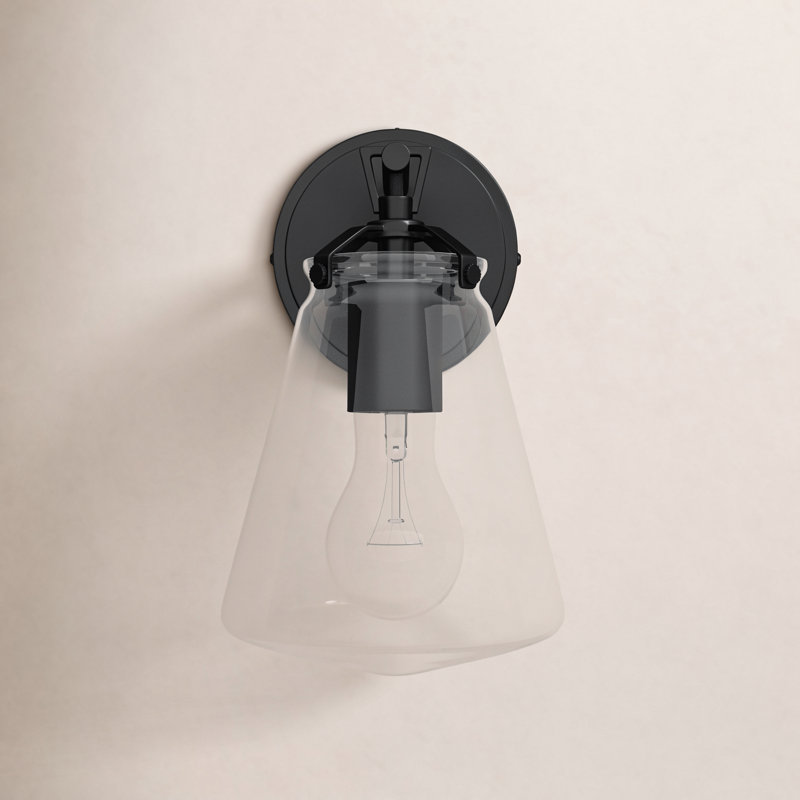 Armed Sconce, Matte Black