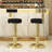 Ethelsville Upholstered Counter Stool with Metal Frame-859349123
