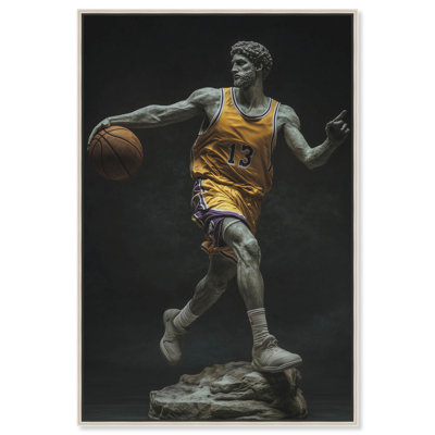 Basketball Sculpture II Canvas by Art Remedy