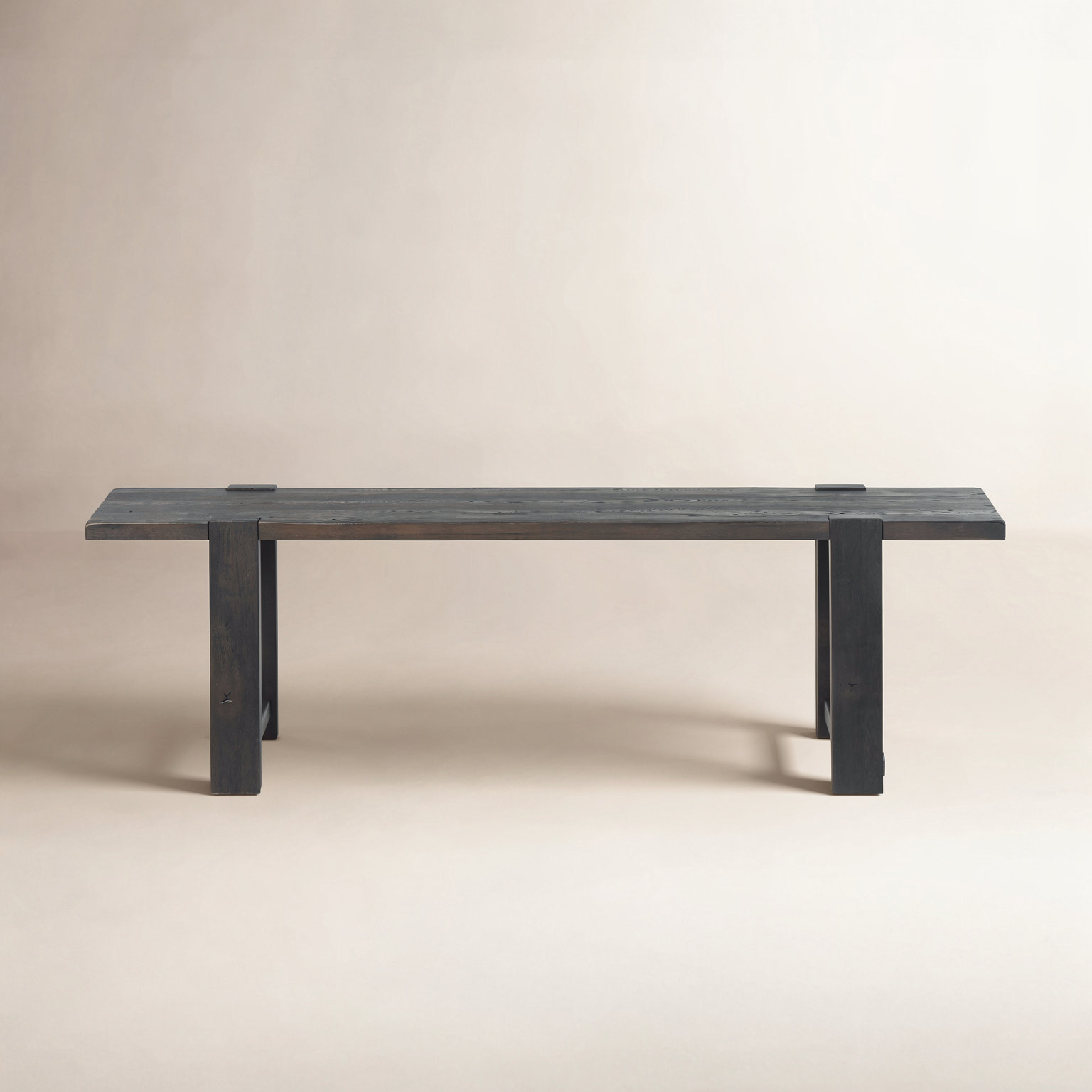 Matei 86" Console Table, Smoked Black