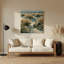 Art mural en métal beige à motif de dunes côtières-135633576