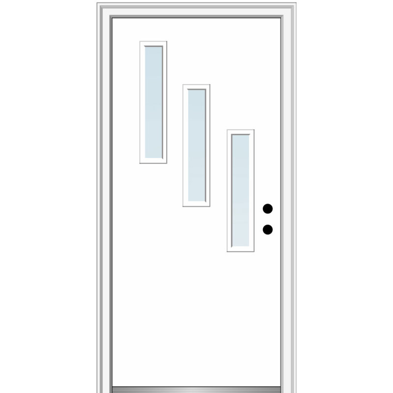 Porte d'entrée prémontée Spotlight, À gauche / vers l'intérieur, H 81,75 po x l 33,5 po x P 6,56 po