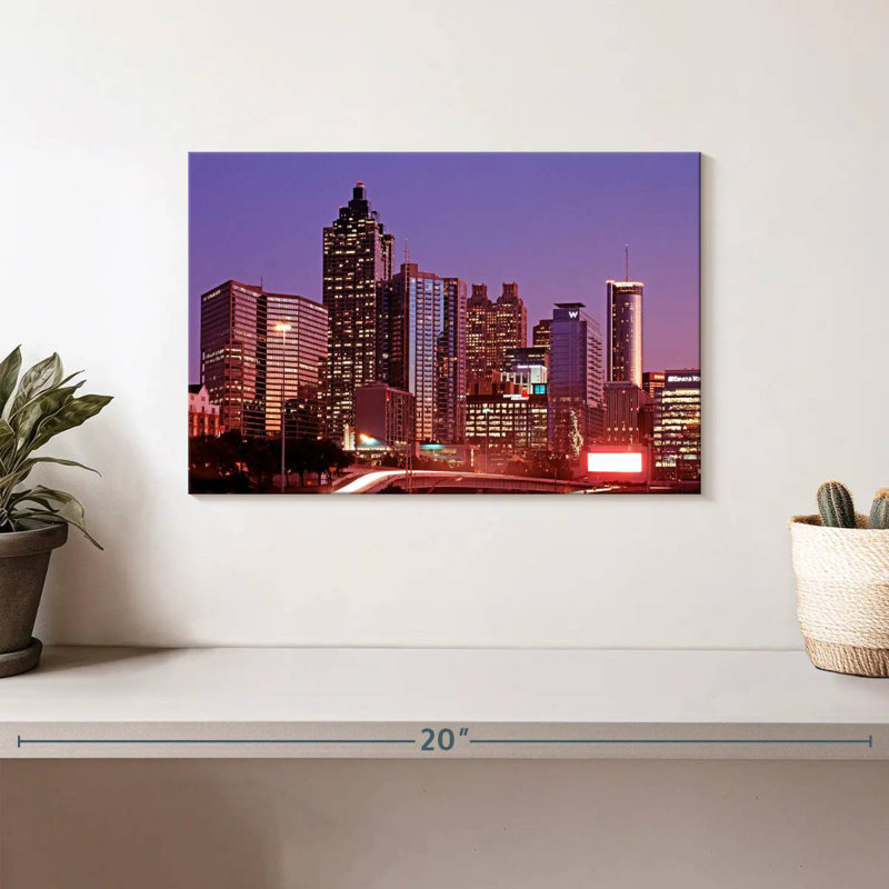 Crépuscule mauve Sireci d'Atlanta, H 8 po x l 12 po