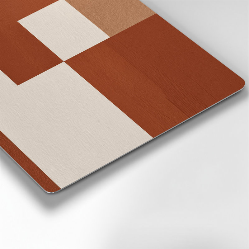 Minimalisme 59, art mural en métal brun, 20" H x 30" W