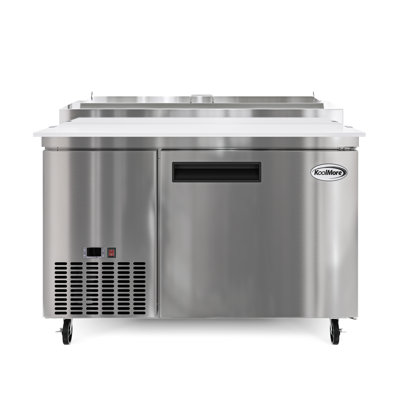 Réfrigérateur commercial 50 po à une porte pour préparation de pizza en acier inoxydable (km-RPPS-1DSS)