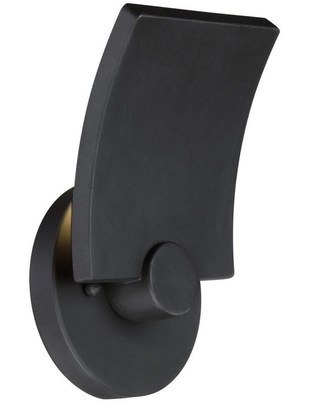 Applique murale à DEL 1 lumière Gronseth, noir charbon, élégance moderne Gronseth