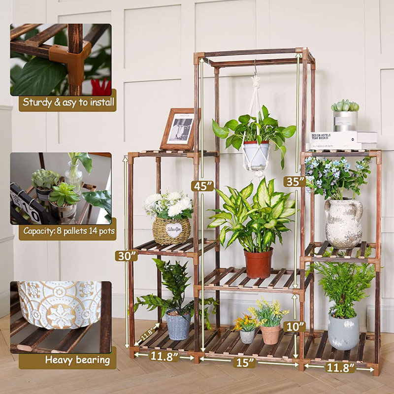 Wood Plant Stand