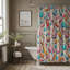 Rideau de douche standard 1 pièce Deaja Festive Dots-30131135