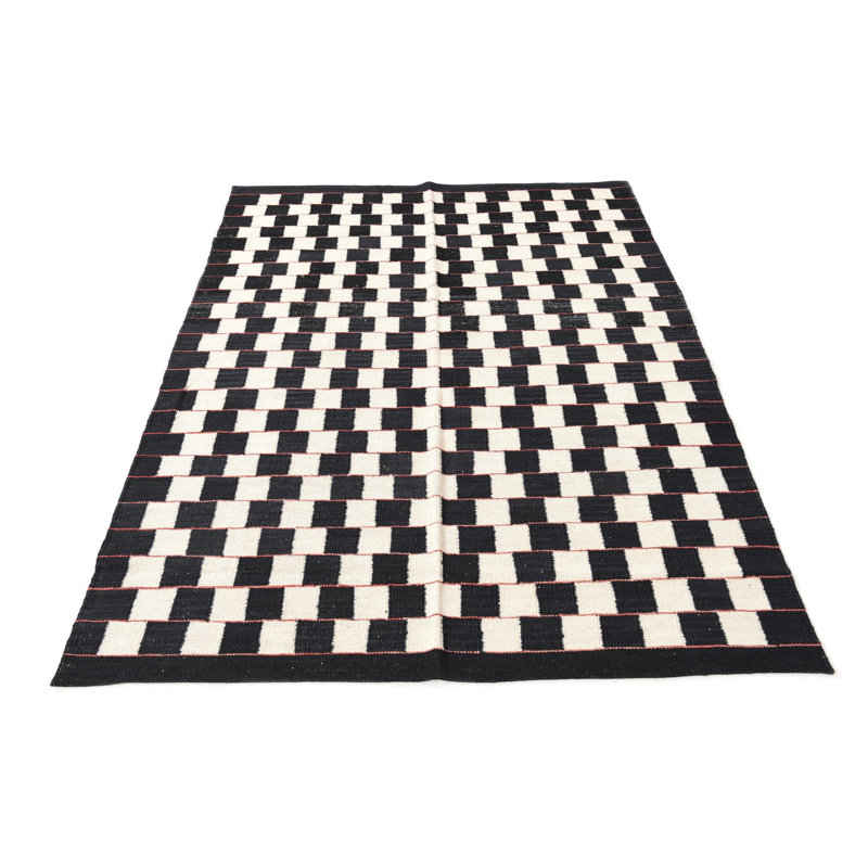 Tapis noir et blanc Ohlson