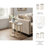 Accent Tables Marble Iron Base Living Room or Bedroom Use Set of 2 - 22", 20" White, Gold, Metallic