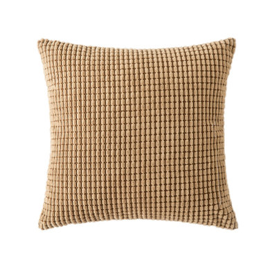 Houndstooth Cotton Blend Reversible Throw Pillow