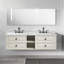 Base de meuble-lavabo flottant 72 po sans plateau, base de meuble-lavabo mural seulement-102615830
