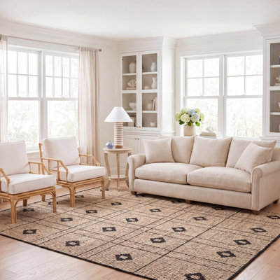 Kornelis natural fiber flatwoven jute rug