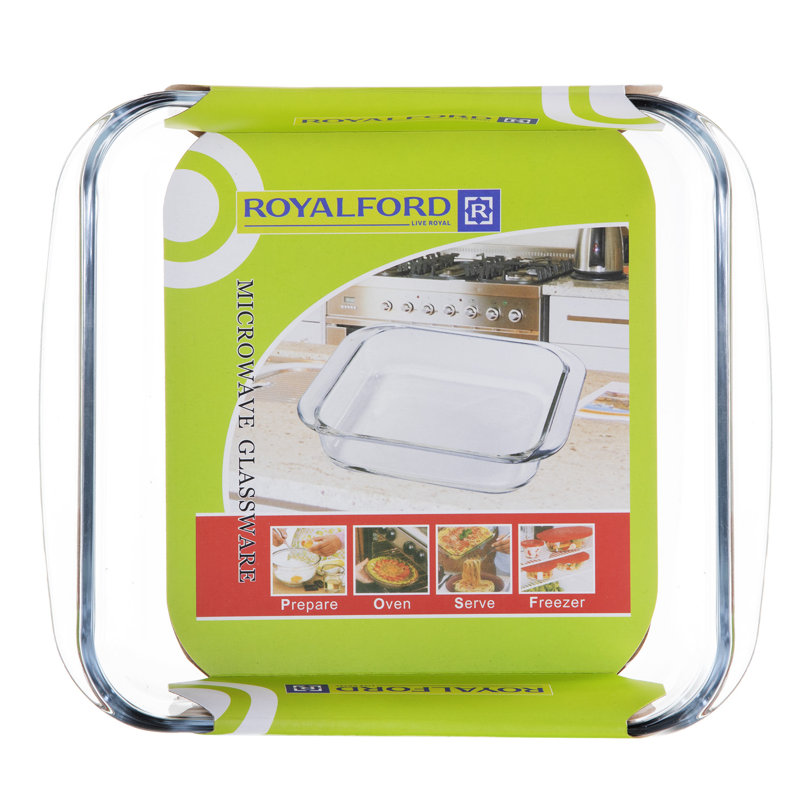 ROYALFORD Square Glass Baker Bakeware