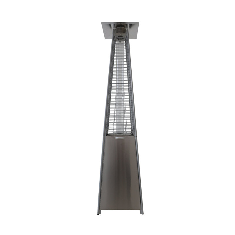 Chauffe-terrasse d'extérieur 40 000 BTU en acier inoxydable - Qualité commerciale, H 84 po x l 12 po x P 18 po
