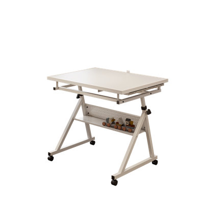 Espace de travail pratique avec une hauteur et un angle réglables, 4 boîtes de rangement à tiroirs, un espace généreux avec des compartiments en feutre