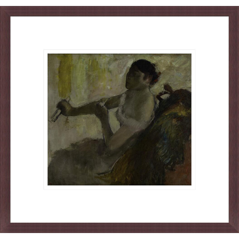 Portrait de Mlle Rose Caron par Edgar Degas, H 13,75 po x l 14,47 po