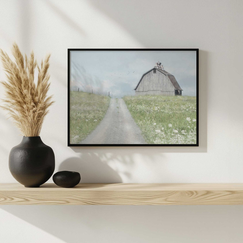 «Over the Hill» par Lori Deiter, reproduction d'art, L 48 x H 36, Tanné, Impression encadrée