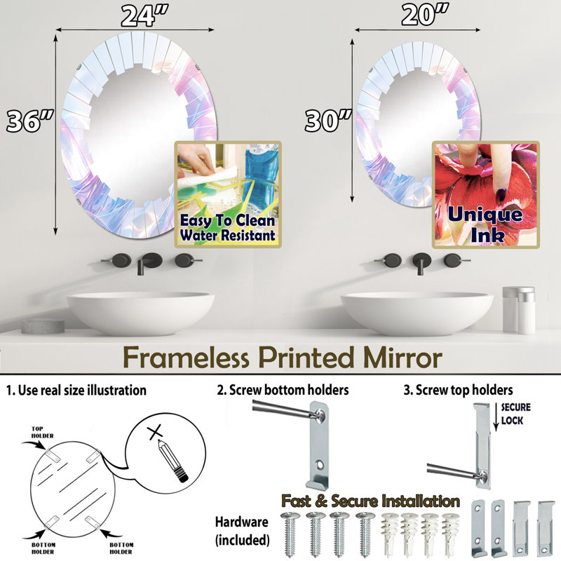 Miroir Ziair, 30 po x 20 po
