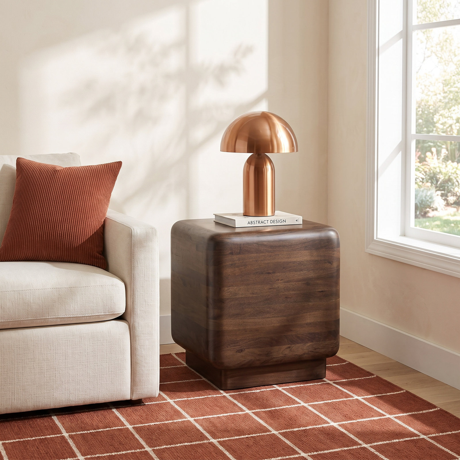Solid Wood End Table