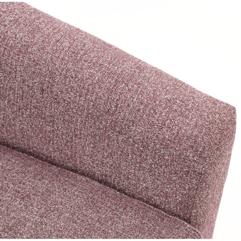 Antai Upholstered Swivel Barrel Chair, Plum