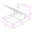 Lit plateforme tapissier avec système de rangement hydraulique et tête de lit-1732809892-1732809895