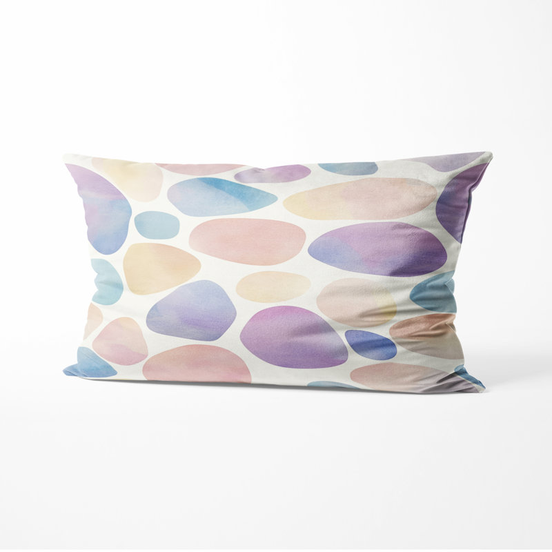 Coussin décoratif moderne Modern - Coussin géométrique pastel, H 12 po x l 20 po