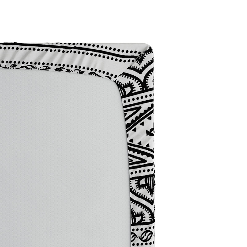Microfiber Patterned Fitted Sheet, Twin Fitted Sheet