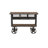 Black Metal Industrial Rolling Cart 3 Basket Drawers Console Table