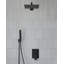Système de robinet de douche encastré à double tête en bronze huilé antique VIBRANTBATH 12 po avec inverseur à 2 voies (valve à pression équilibrée incluse)-58864880