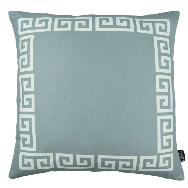 Throw Pillow, Gray/White
