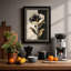 Striped Tulip Study Botanical - Framed Print-2140751447-2140751443