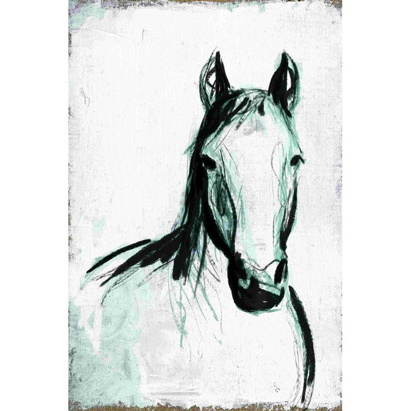 " Horse Painting " Painting Print, 12" H x 8" W