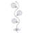 33-inch 3-light Curvy Metal Table Lamp Silver
