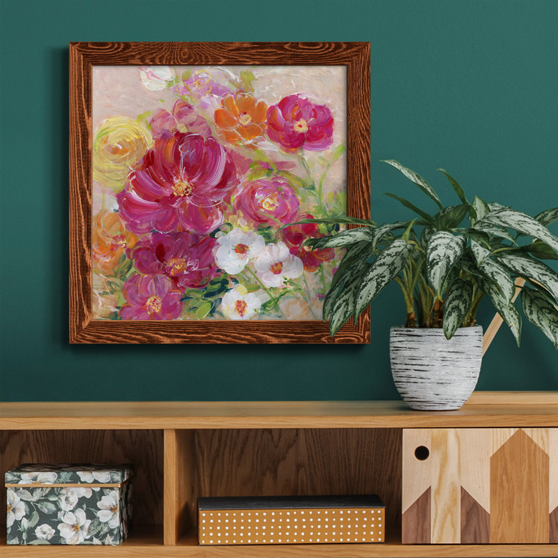 Eucalyptus Grove - Peinture sur toile encadrée, Cadre en érable, H 31,5 po x l 31,5 po x P 1,5 po