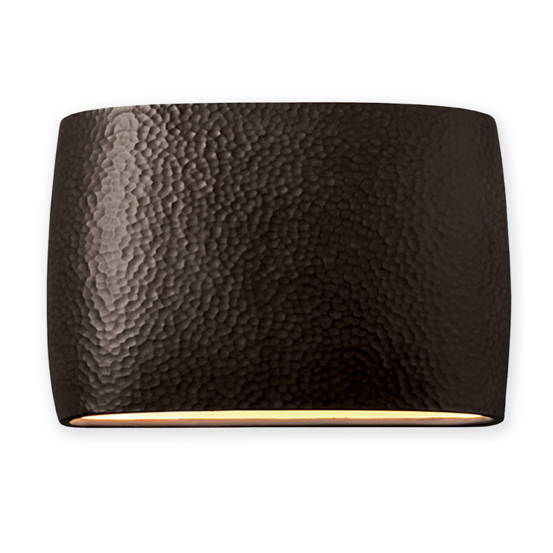 Plafonnier encastré d'extérieur Logan H 9,75 po, DIRIGÉ, H 9,75 po x l 16 po x P 4 po, Fer martelé