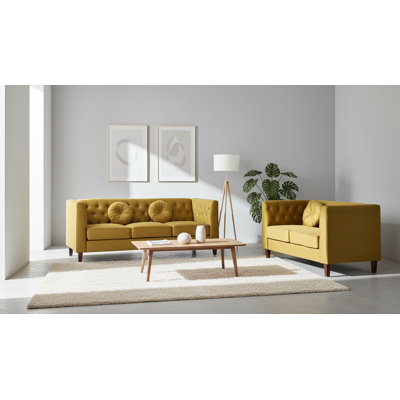 2 piece velvet Loveseat and sofa set