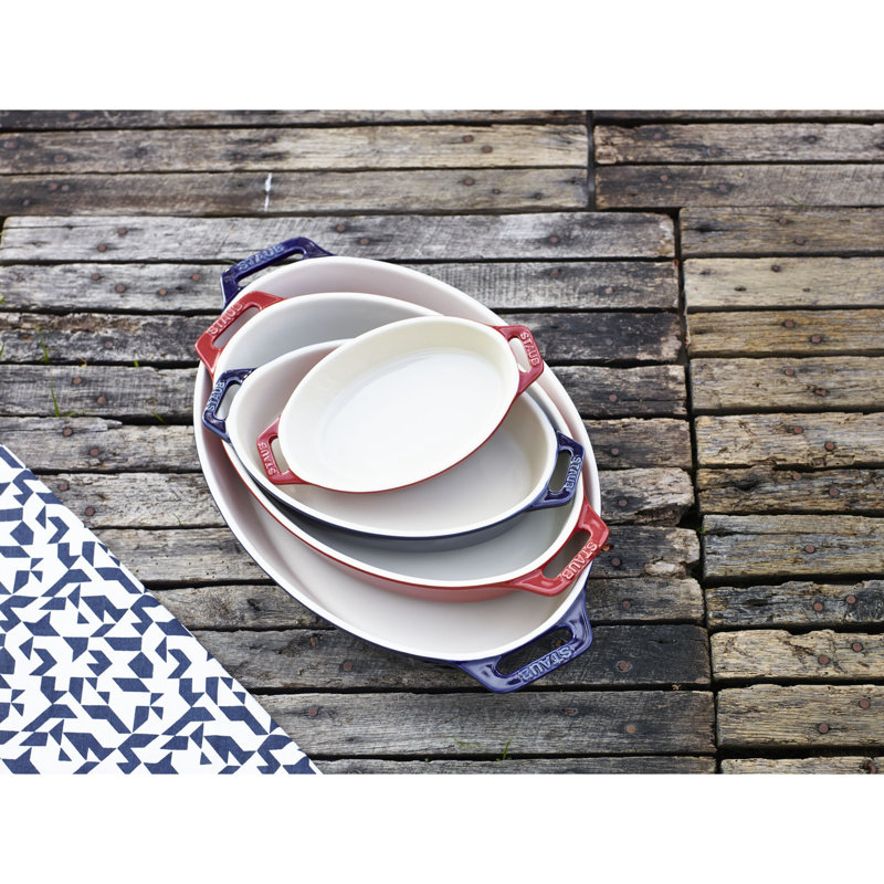 Plat ovale en céramique Staub Ceramique, cerise, 0,4 L, Cerisier