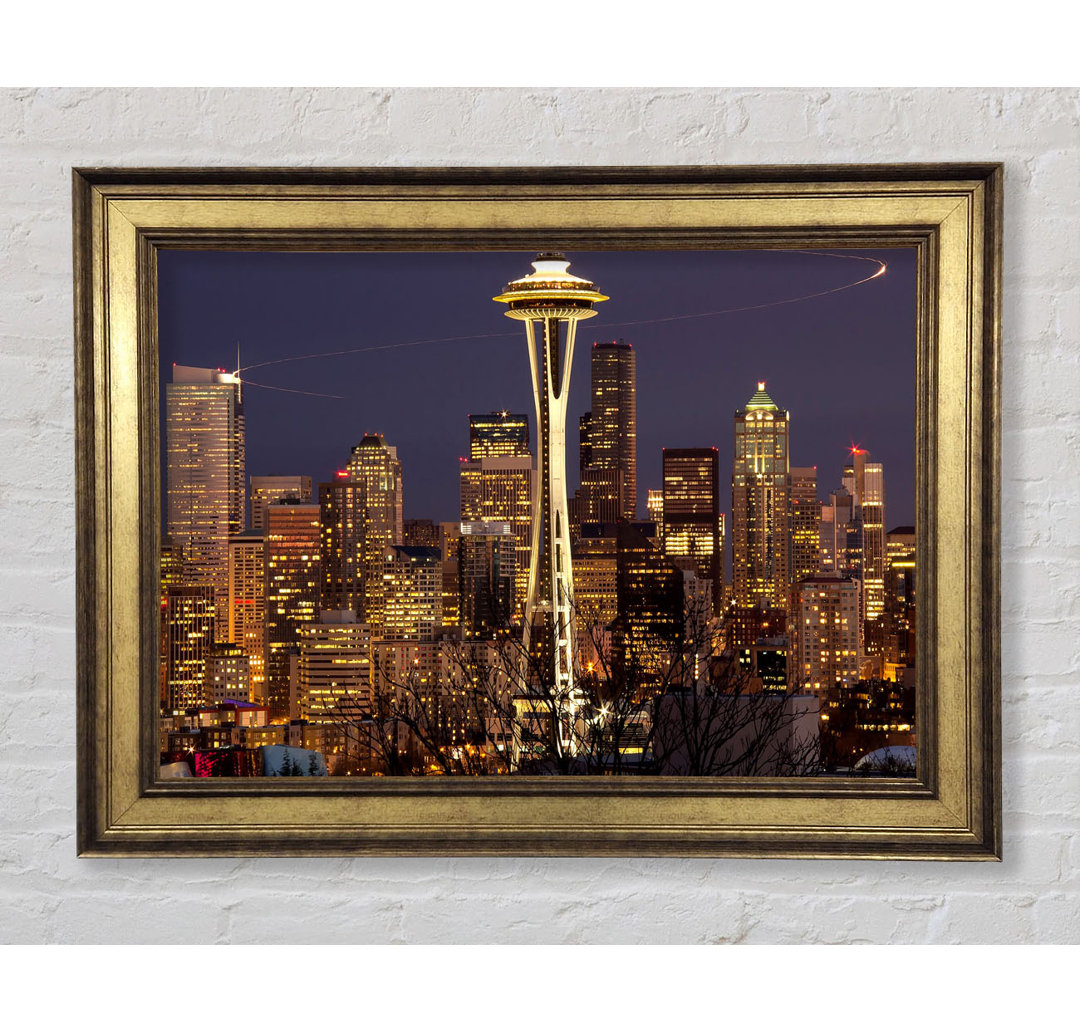 Seattle Washington - Einzelne Bilderrahmen Kunstdrucke