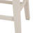 Nikolos White Oak and Grey Linen Cushion Counter Stool