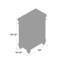 Ensemble de meuble-lavabo simple 24 po Gerharda-1145699012