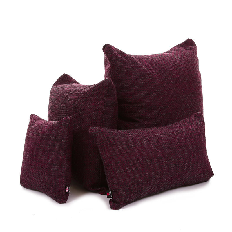 Alvarez Square Cushion, 43 x 43cm, Burgundy