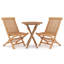 Martinsdale 2 - Person Teak Patio Dining Set with Round Table-1285089926