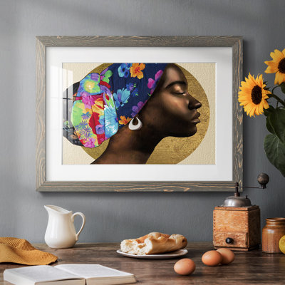 Golden Lady I - reproduction de cadre photo simple