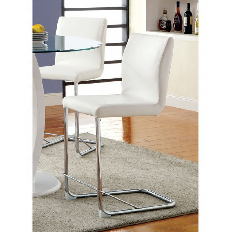 Tabouret de comptoir 24,25 po Amoros, Blanc