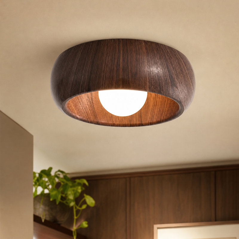 Flush Mount, Walnut