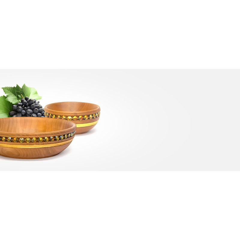 Amestris 3 Piece Serving Bowl Set, Brown/Amber Gold, 1, 11.61"