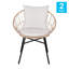 Chaise de patio moderne avec coussins Harleysville-1973885482